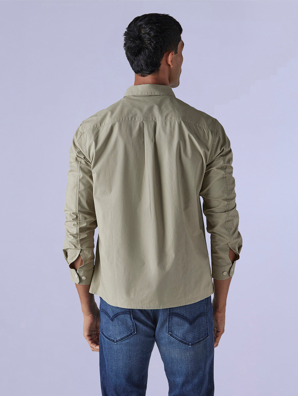 Men's Redloop Solid Slim Fit Poplin Shirt - fdacc8a3-74f9-4132-869f-c38924a2484c View