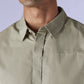 Men's Redloop Solid Slim Fit Poplin Shirt - Detail View