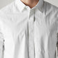 Men's Solid Slim Fit Poplin Redloop Shirt - Detail View