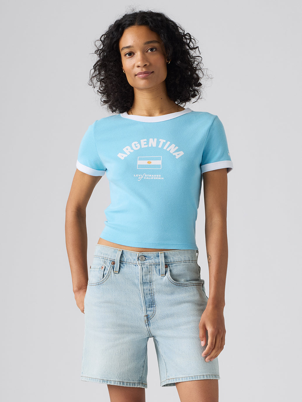 Levi's® Argentina Women's Ringer Tee - Front View