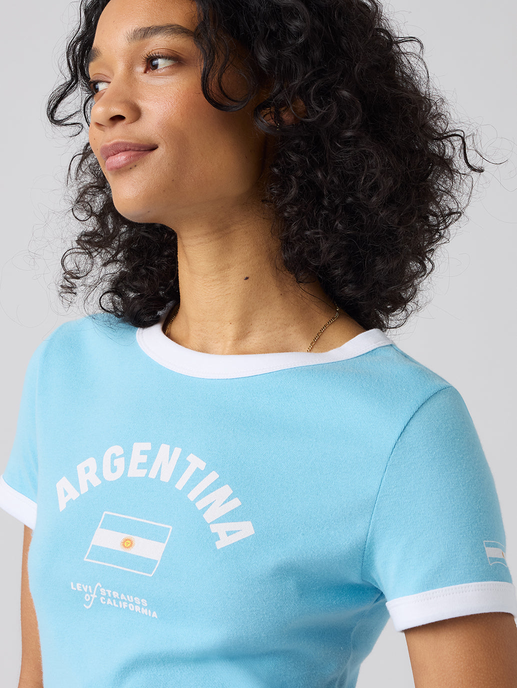 Levi's® Argentina Women's Ringer Tee - detail View