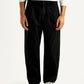 Men's 568 Black Loose Fit Mid Rise Chinos - Front View
