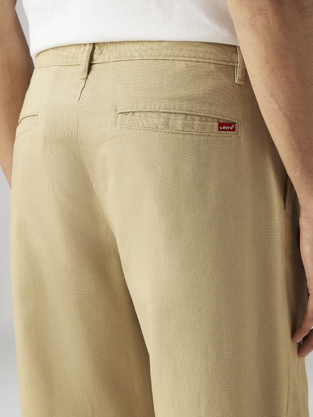 Men's 568 Khaki Loose Fit Mid Rise Chinos - 20 View