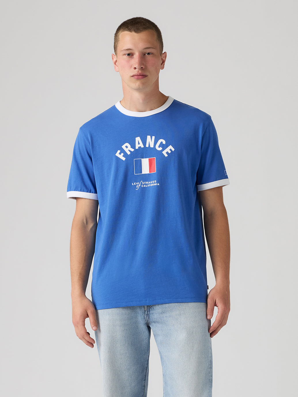Levi's® France Men's Ringer Tee - Front View