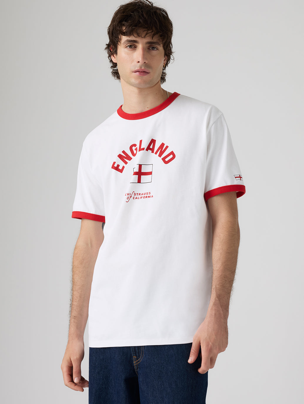 Levi's® England Men's Ringer Tee - Front View