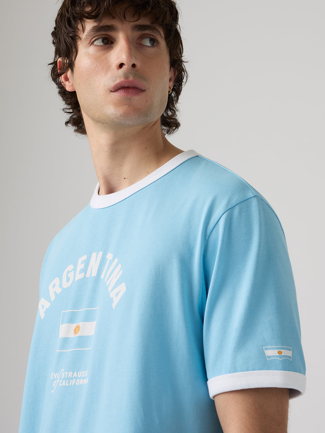 Levi's® Argentina Men's Ringer Tee - detail View