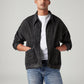 Men's Solid Relaxed Fit Denim Jacket - Styleshot View