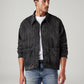 Men's Solid Relaxed Fit Denim Jacket - Front View