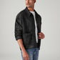 Men's Solid Relaxed Fit Denim Jacket - Side View