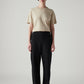 Women's Black Loose Fit High Rise Cargos - Front View