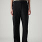 Women's Black Loose Fit High Rise Cargos - Front View