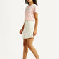 Women's White Regular Fit Mid Rise Skort - Side View