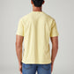 Men's Solid Regular Fit Commuter T-Shirt - Back View