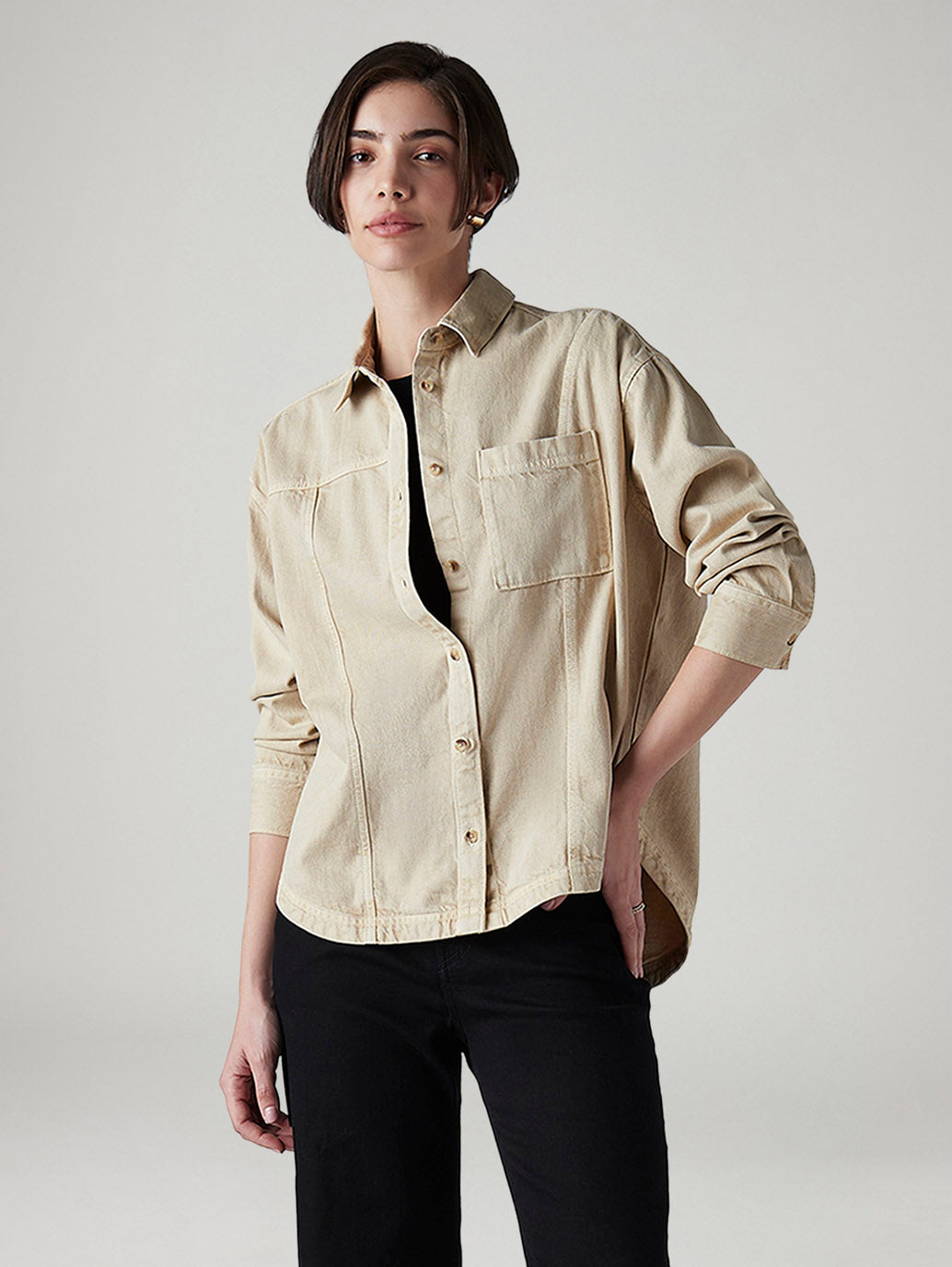 Women's Solid Regular Fit Shirt