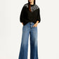 Women's Blue XL Straight Loose Fit Mid Rise Jeans - Styleshot View