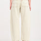 Women's Beige Barrel Loose Fit Mid Rise Baggy Dad Jeans - bac View