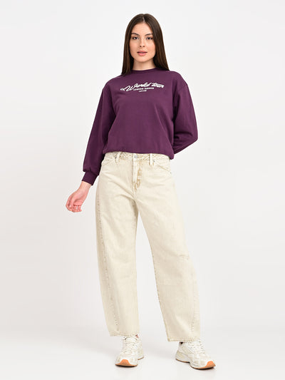 levi's Women's Beige Barrel Loose Fit Mid Rise Baggy Dad Jeans-picture-41