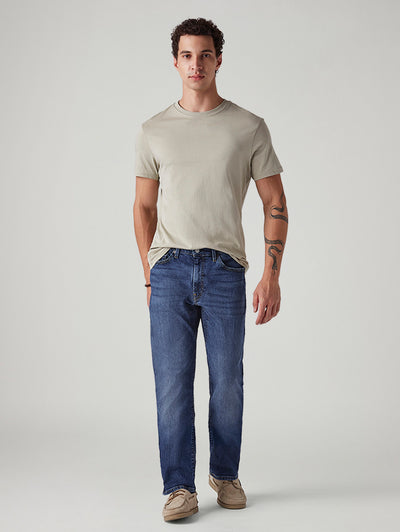 Men's 541 Blue Tapered Fit Mid Rise Commuter Jeans-image-17