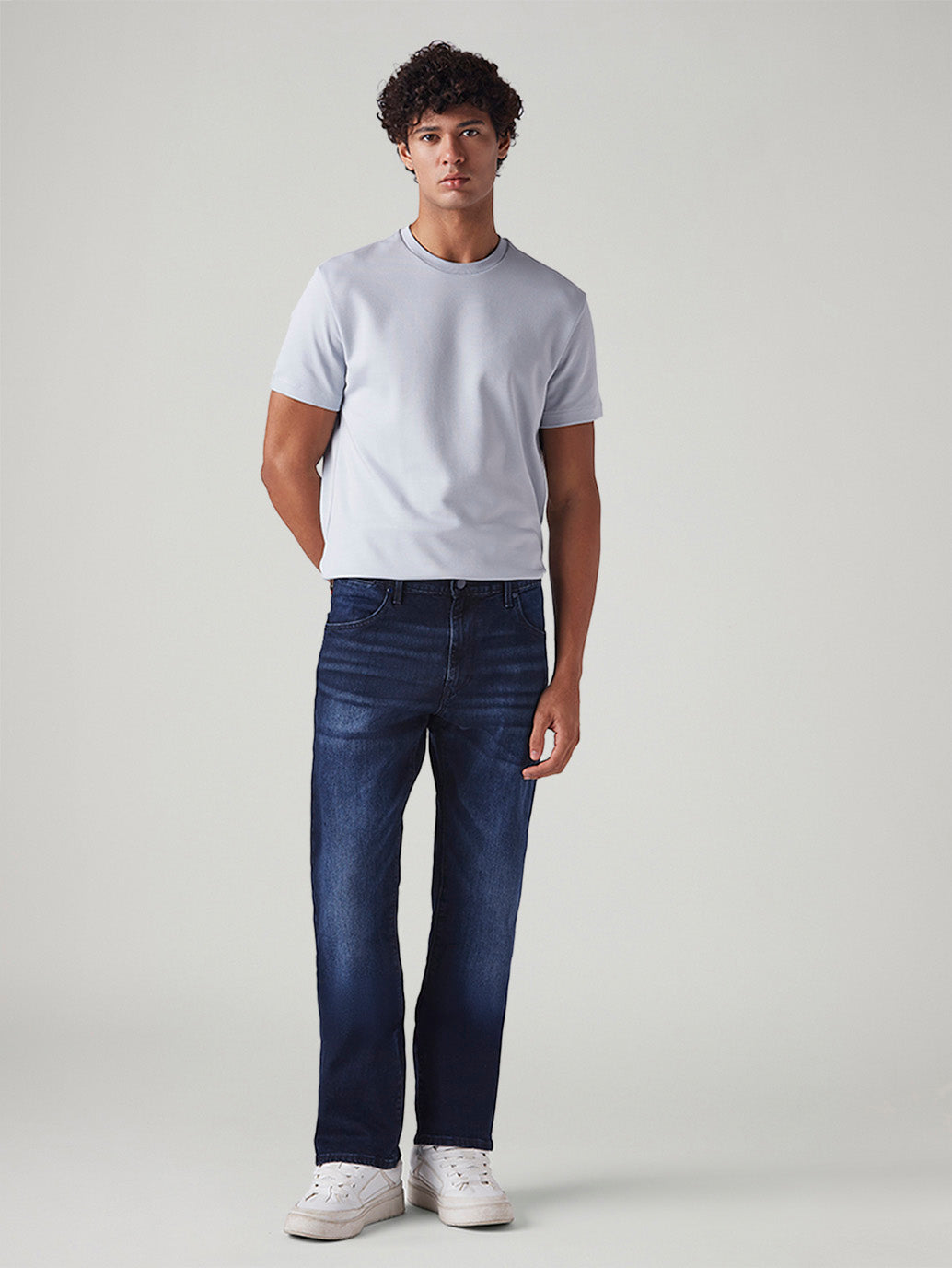 Men's 511 Dark Blue Slim Fit Mid Rise Redloop Jeans - Front View