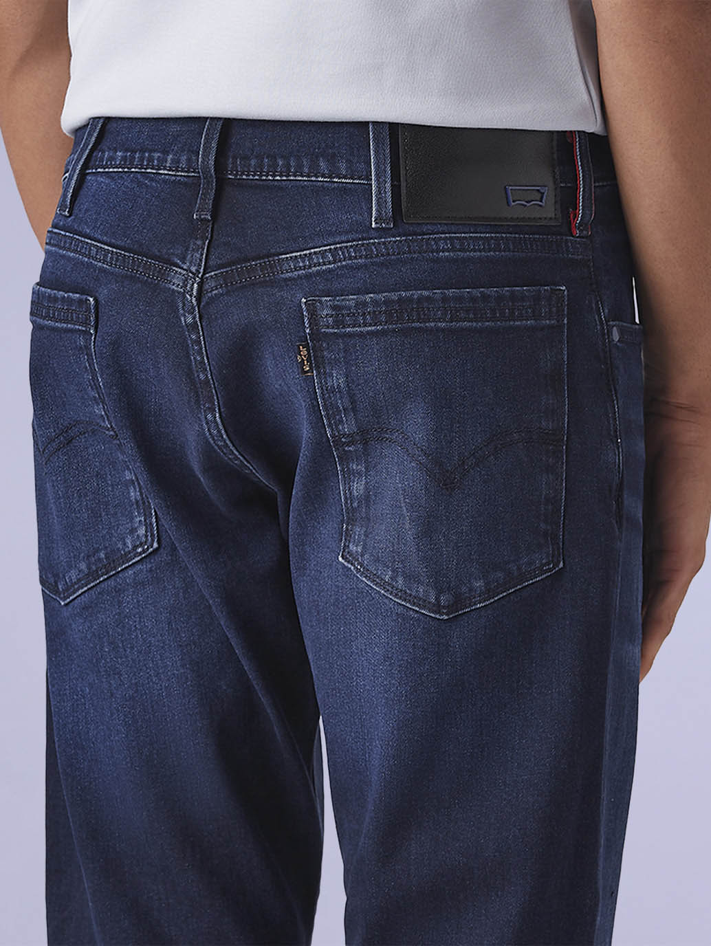 Men's 517 Dark Blue Bootcut Fit Mid Rise Redloop Jeans - Detail View