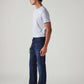 Men's 511 Dark Blue Slim Fit Mid Rise Redloop Jeans - Side View