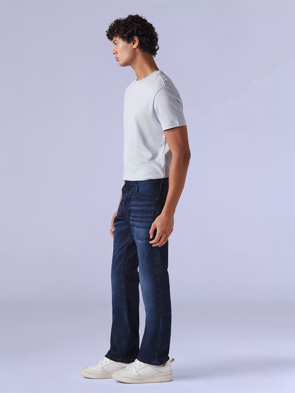 Men's 517 Dark Blue Bootcut Fit Mid Rise Redloop Jeans - 73ccecf4-8dd9-44e1-92be-f3cf5906462c View