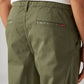 Men's Olive Relaxed Fit Mid Rise Tech Pant - Detail View
