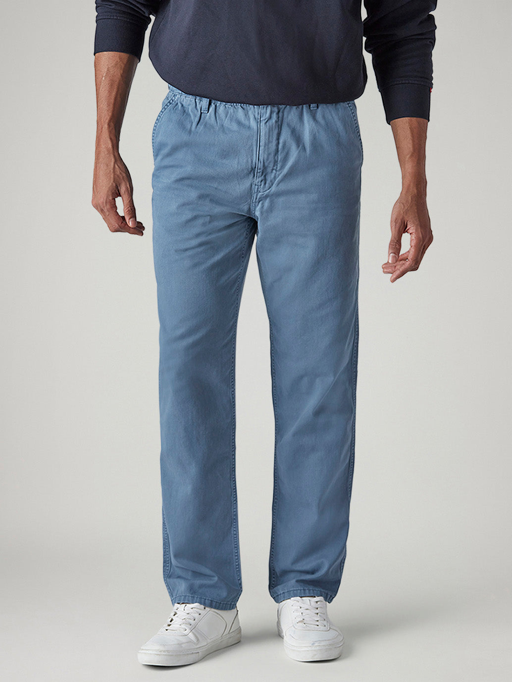Men's Blue Authentic Relaxed Fit Mid Rise Tech Pant - 20 View