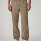 Men's Khaki Authentic Relaxed Fit Mid Rise Tech Pant - Front View