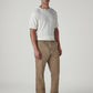 Men's Khaki Authentic Relaxed Fit Mid Rise Tech Pant - Side View