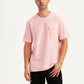 Men's Solid Pink Slim Fit T-shirt - Styleshot View