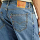 Men's 568 Blue Baggy Fit Mid Rise Jeans - Detail View