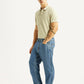 Men's 568 Blue Baggy Fit Mid Rise Jeans - Side View