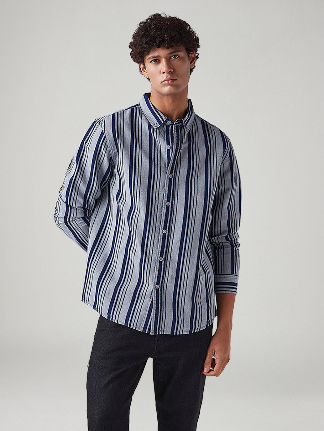 Men's Striped Slim Fit Shirt