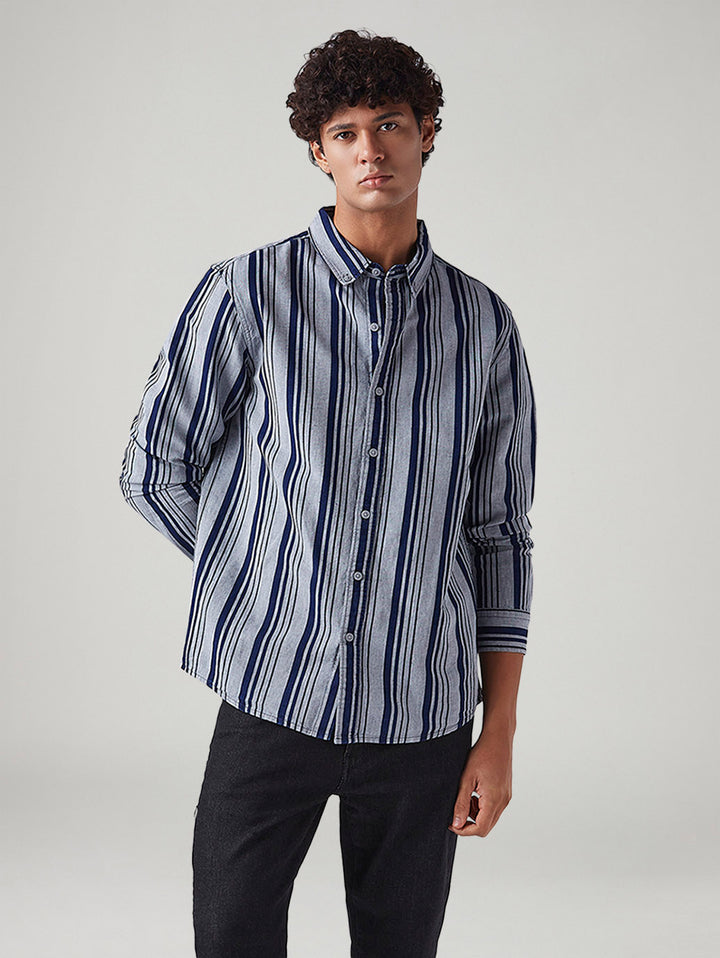 Men's Striped Slim Fit Shirt