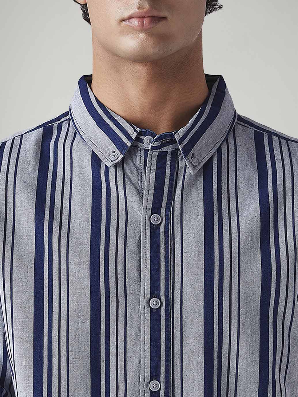 Men's Striped Slim Fit Shirt - 20 View