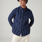 Men's Striped Slim Fit Linen Shirt - Styleshot View