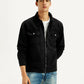 Men's Overdyed Solid Black Shacket - Styleshot View
