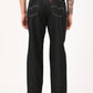 Men's 578 Black Baggy Fit Mid Rise Jeans - bac View