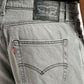 Men's 578 Light Grey Loose Fit Mid Rise Jeans - Detail View