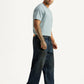 Men's 578 Dark Blue Baggy Fit Mid Rise Jeans - Side View