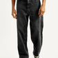 Men's Extra Baggy Fit Wide Leg Charcoal Grey Jeans - Front View