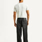 Men's Extra Baggy Fit Wide Leg Charcoal Grey Jeans - Back View