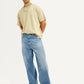Men's Light Blue Extra Baggy Loose Fit Mid Rise Jeans - Elevated View