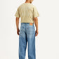 Men's Light Blue Extra Baggy Loose Fit Mid Rise Jeans - Back View
