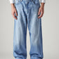 Men's Indigo Extra Baggy Fit Mid Rise Jeans - Front View