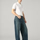 Men's Blue Extra Baggy Fit Mid Rise Jeans - Side View
