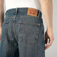 Men's Blue Extra Baggy Fit Mid Rise Jeans - 20 View