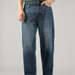 Men's Blue Extra Baggy Fit Mid Rise Jeans - Front View