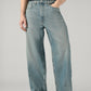 Men's Blue Extra Baggy Fit Mid Rise Jeans - Front View
